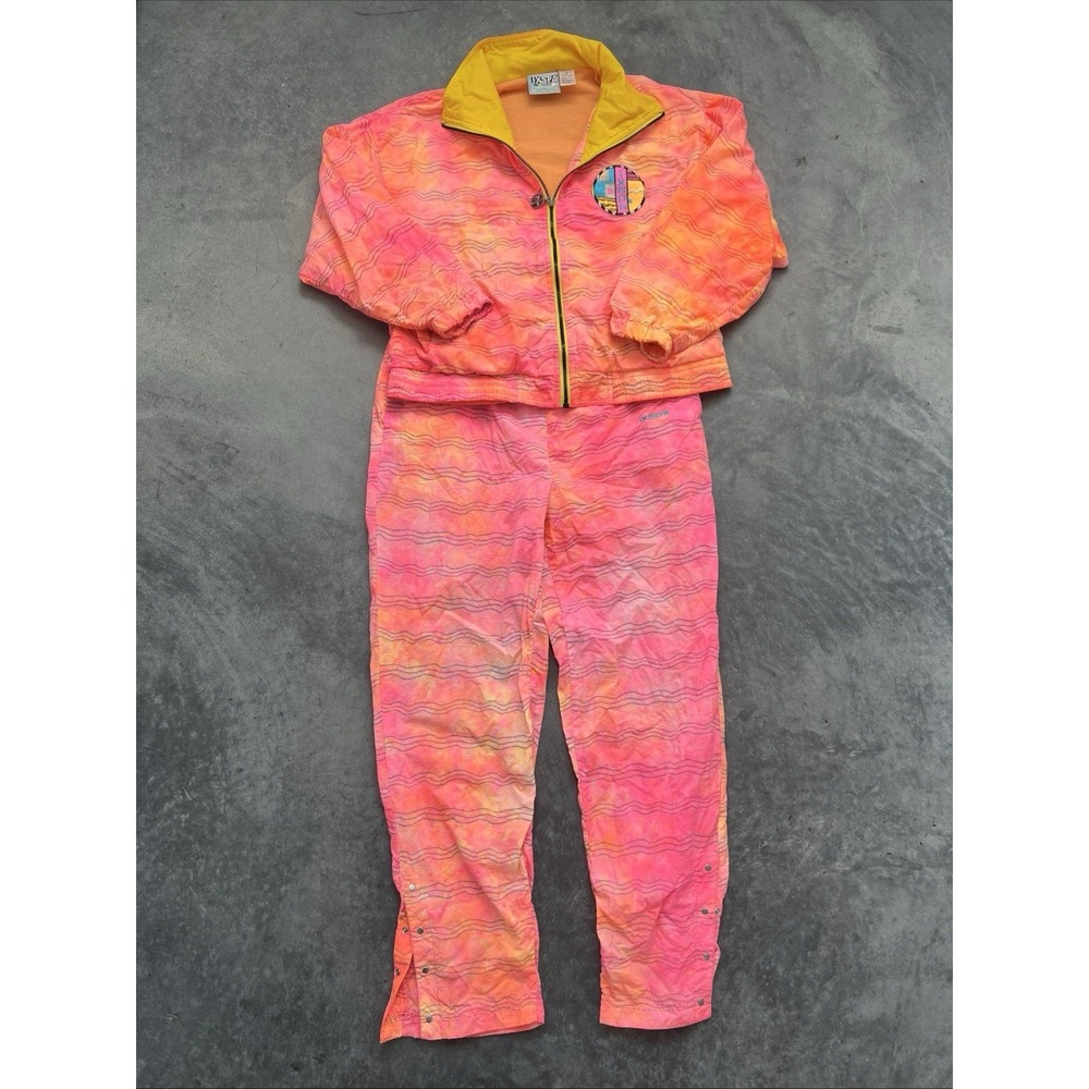 Vintage Women's Jamie‎ Sadock IXSPA Y2K Tie-dye Groovy Multi-Color M set sk182